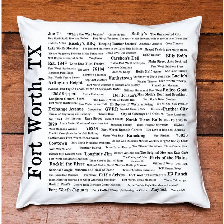TownieSwag - Wholesale Throw Pillow Cover - Fort Worth Pride Pillow Cover