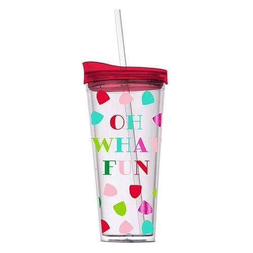 Double-Wall Tumbler - Oh What Fun for wholesale by Slant Collections by Creative Brands