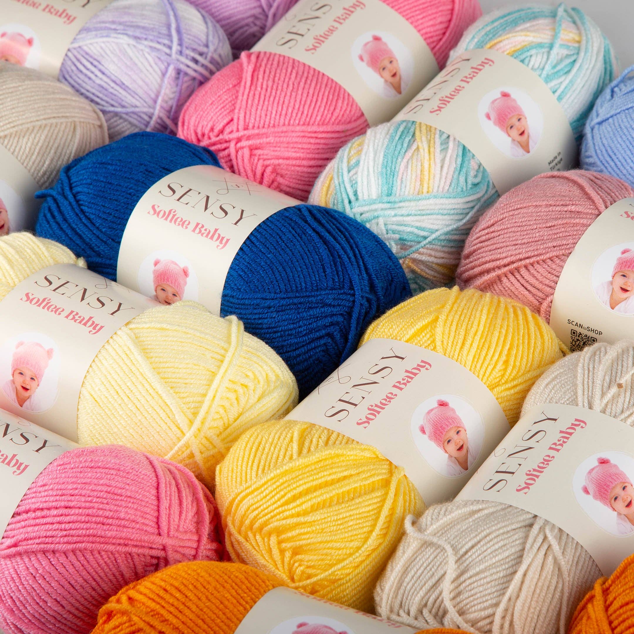 Sensy – wholesale Garn – Sensy Softee Babygarn, 3,5 oz, 275 meter, Gauge 3 Light42