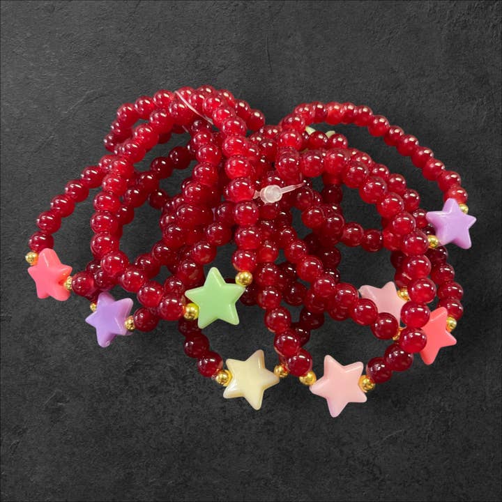 Kids Stretchy Bracelet - Star Charm for wholesale by Loli