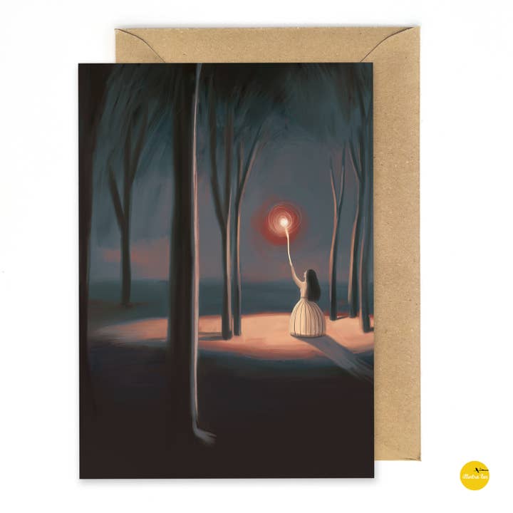 Greeting card bright spot (no text) voor wholesale door illustralies