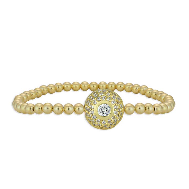Bracelet en zircone semi-précieuse Evil Eye pour la vente par Bozkurt Jewelry