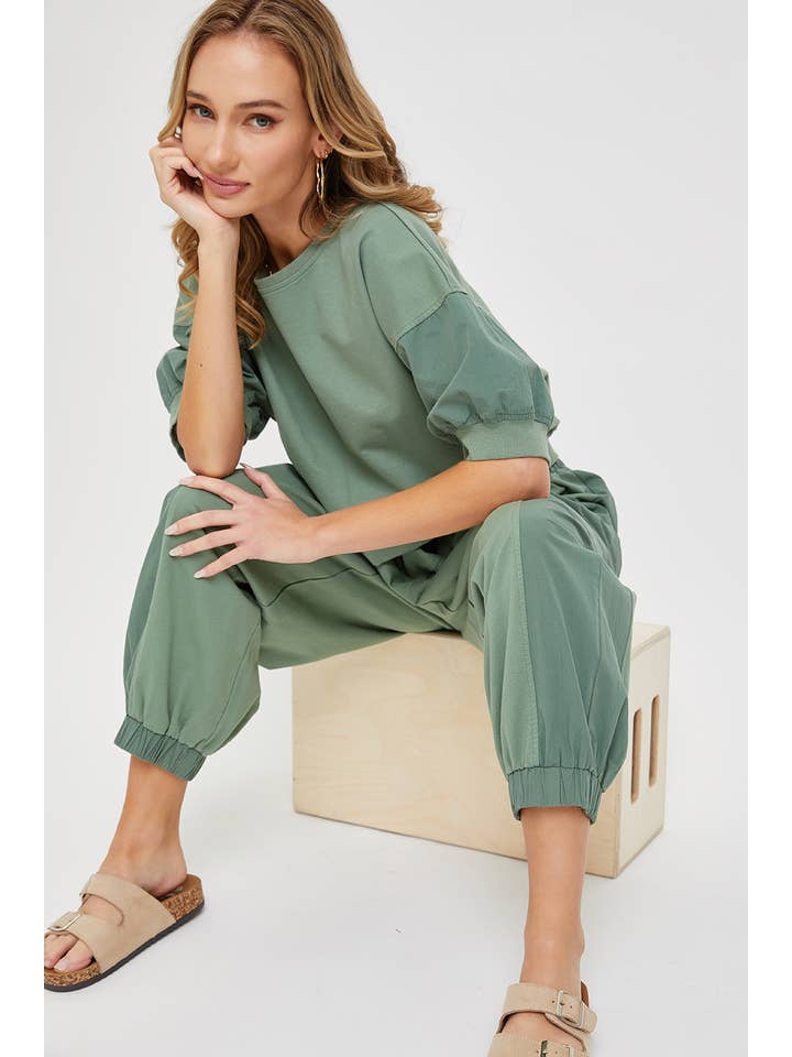 Sweet Lovely by Jen - Wholesale Lounge Sweatpants/Joggers - Women's - CASUAL COMFY WIDE-LEG HARMES JOGGERS31