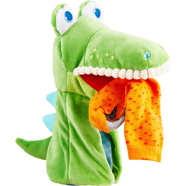 HABA USA - Wholesale Puppet - Kids & Baby - Eat-It-Up Croc Glove Puppet - Hand Puppet for Storytelling