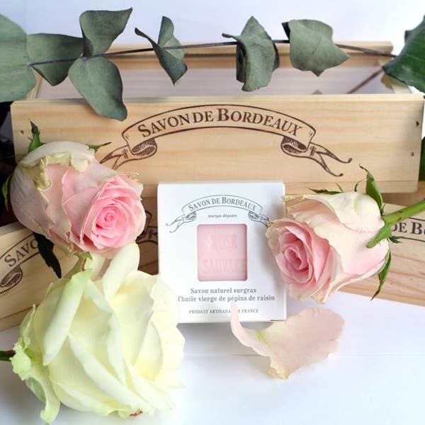 NATURAL WILD ROSE SOAP for wholesale by Savon de Bordeaux