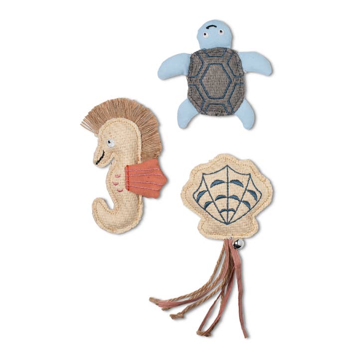 Petshop by Fringe Studio - Wholesale Pet Toy - Cat - VTMN SE BDS ERTH FDLY CAT TOY SET 3