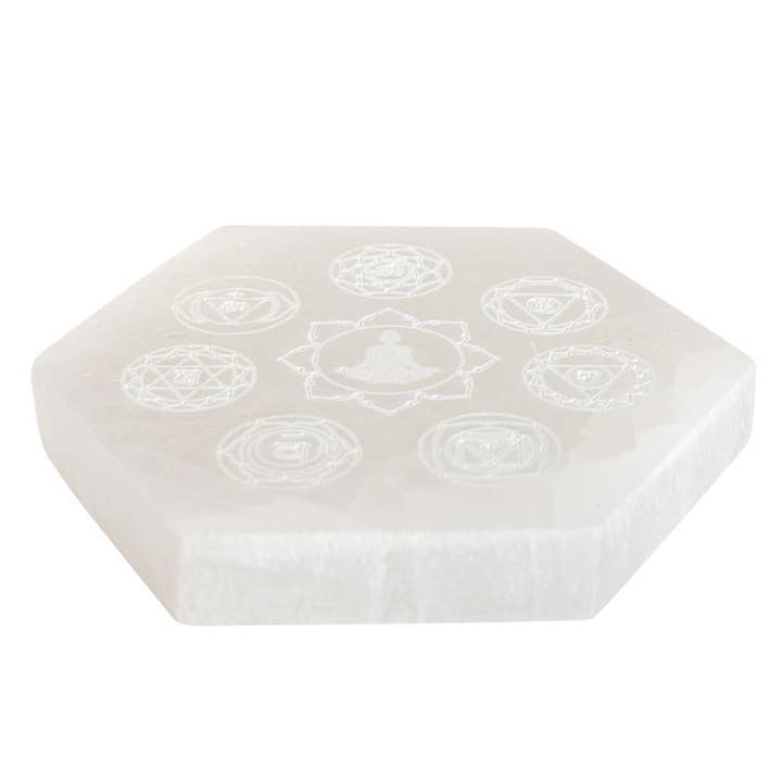 Benjamin International – wholesale Laddningsplatta för kristaller – 7 Chakra Hexagon laddningsplatta1