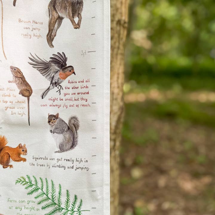 This Thursday - Wholesale Growth Chart - Kids & Baby - Woodland Life Fabric Height Chart2