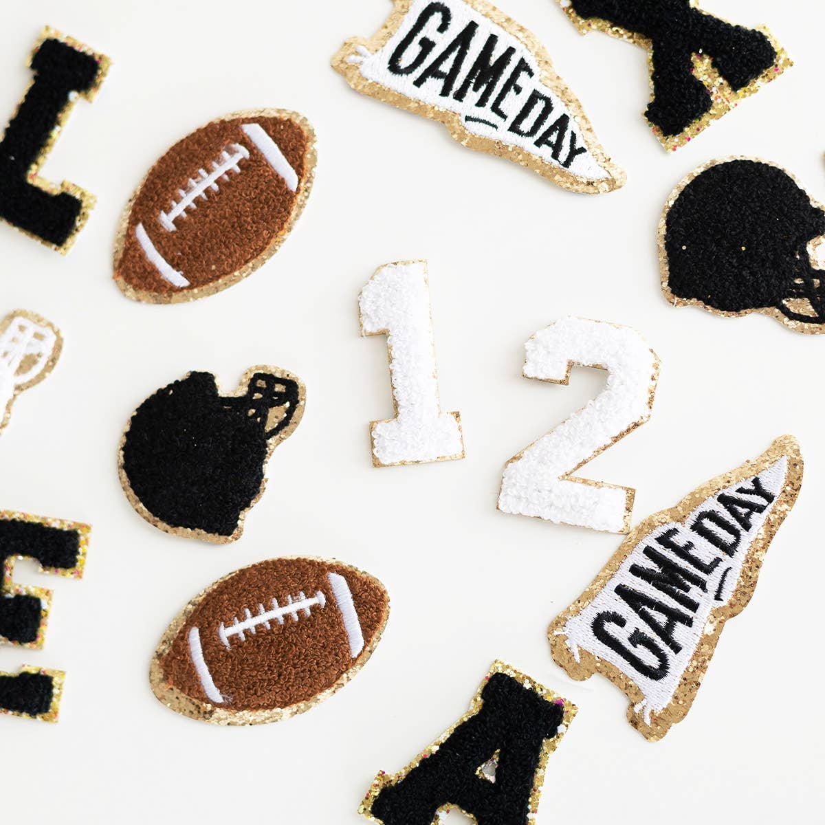 Viv&Lou - Wholesale Patch - White Varsity Number Patch1