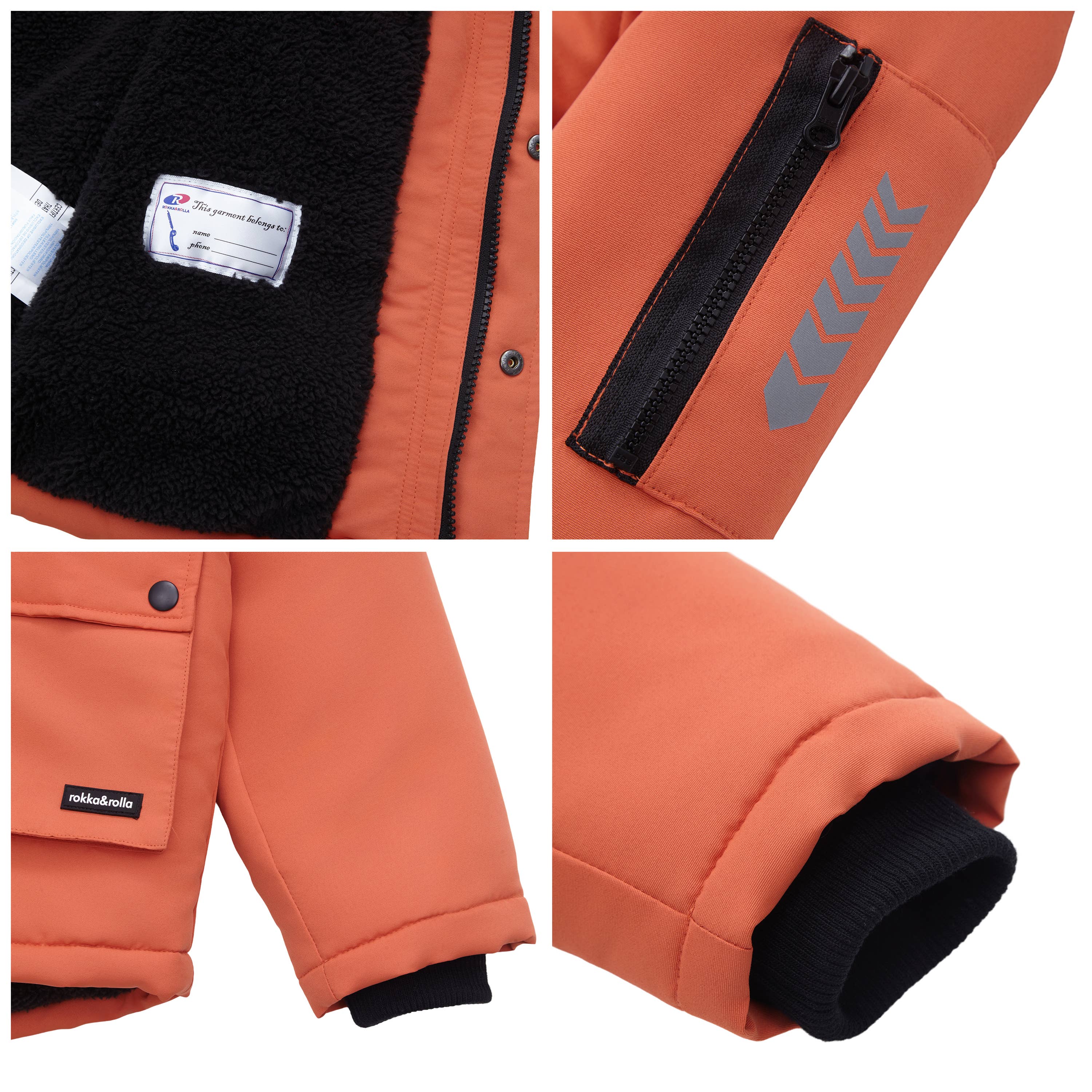 Rokka & Rolla - Wholesale Parka - Kids - Boys' Winter Coat with Faux Fur Hood Parka Jacket21