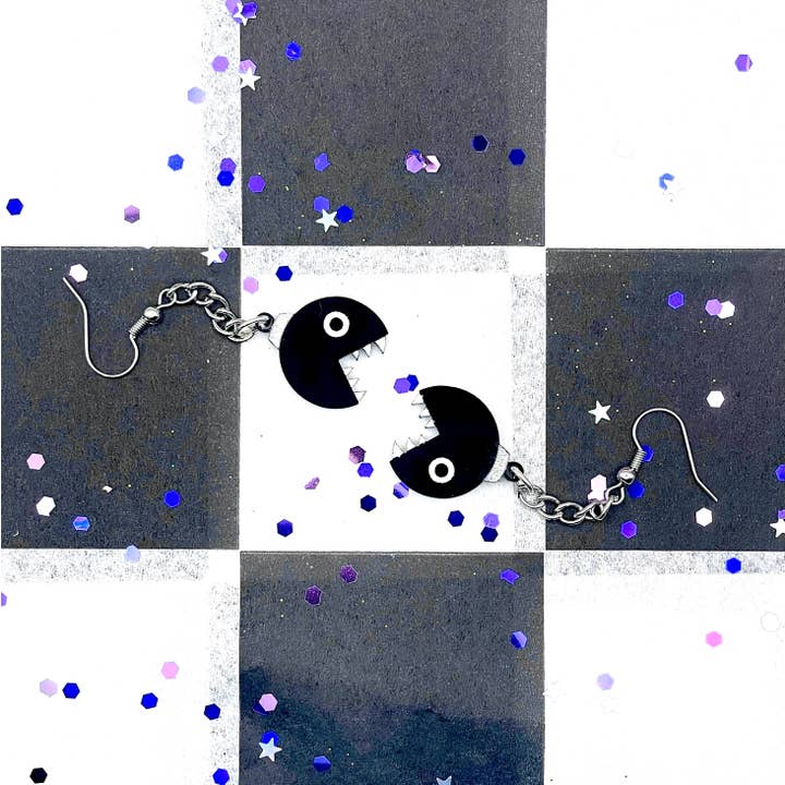 Banana Planet Co. - Wholesale Dangle Earrings - Chain Chomp Nintendo Drop Earrings1
