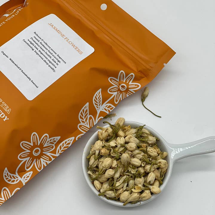 WHOLIFECO - Vente Thé en vrac - Fleur de Jasmin - Entière2