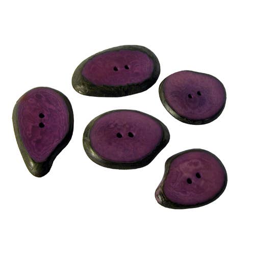 One World Projects - Wholesale Sewing Button/Snap - Small Tagua Sliced Buttons16