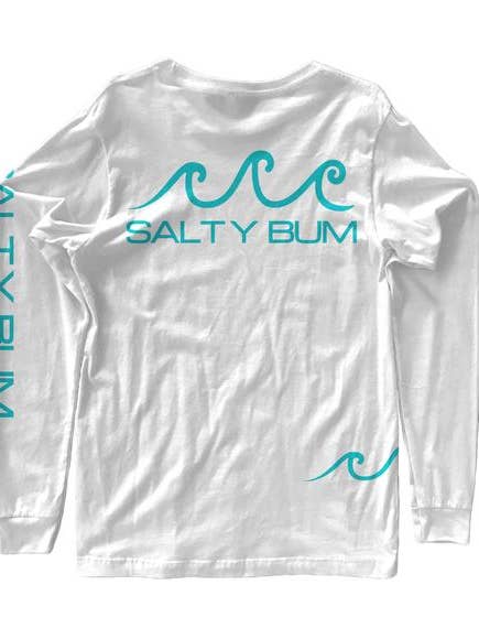 The Costa Long Sleeve Tee White for wholesale by Salty Bum