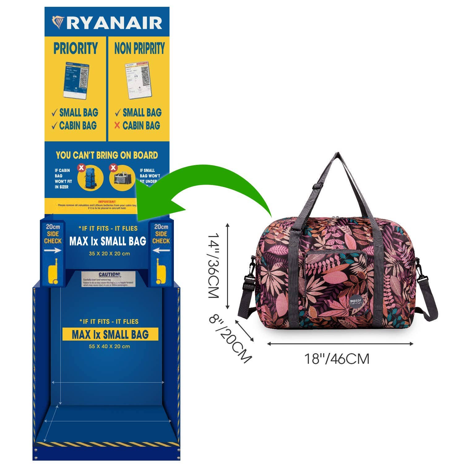 wandf - Wholesale Weekender Bag - Unisex - 40L Travel Duffel Bag Nylon Carry on Weekender Overnight37