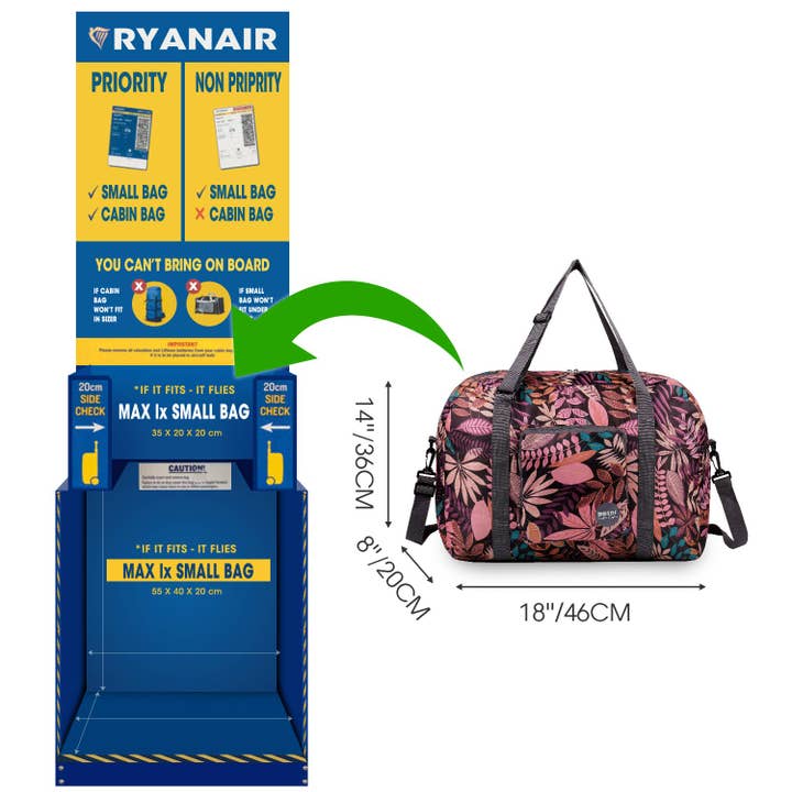 wandf - Wholesale Weekender Bag - Unisex - 40L Travel Duffel Bag Nylon Carry on Weekender Overnight37