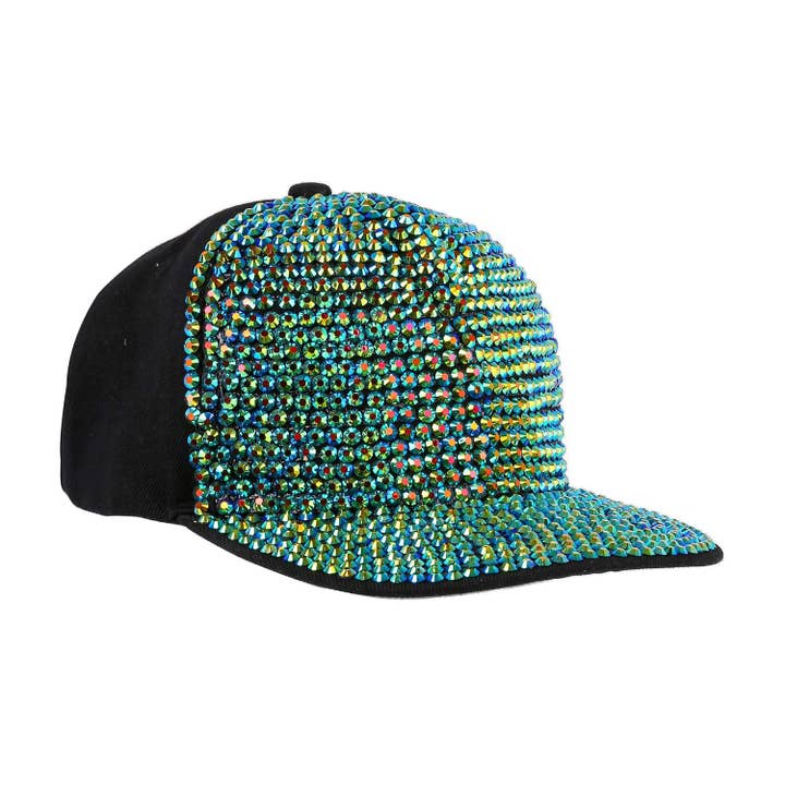 Casquette de baseball tendance recouverte de strass éblouissante pour la vente par Handbag Express
