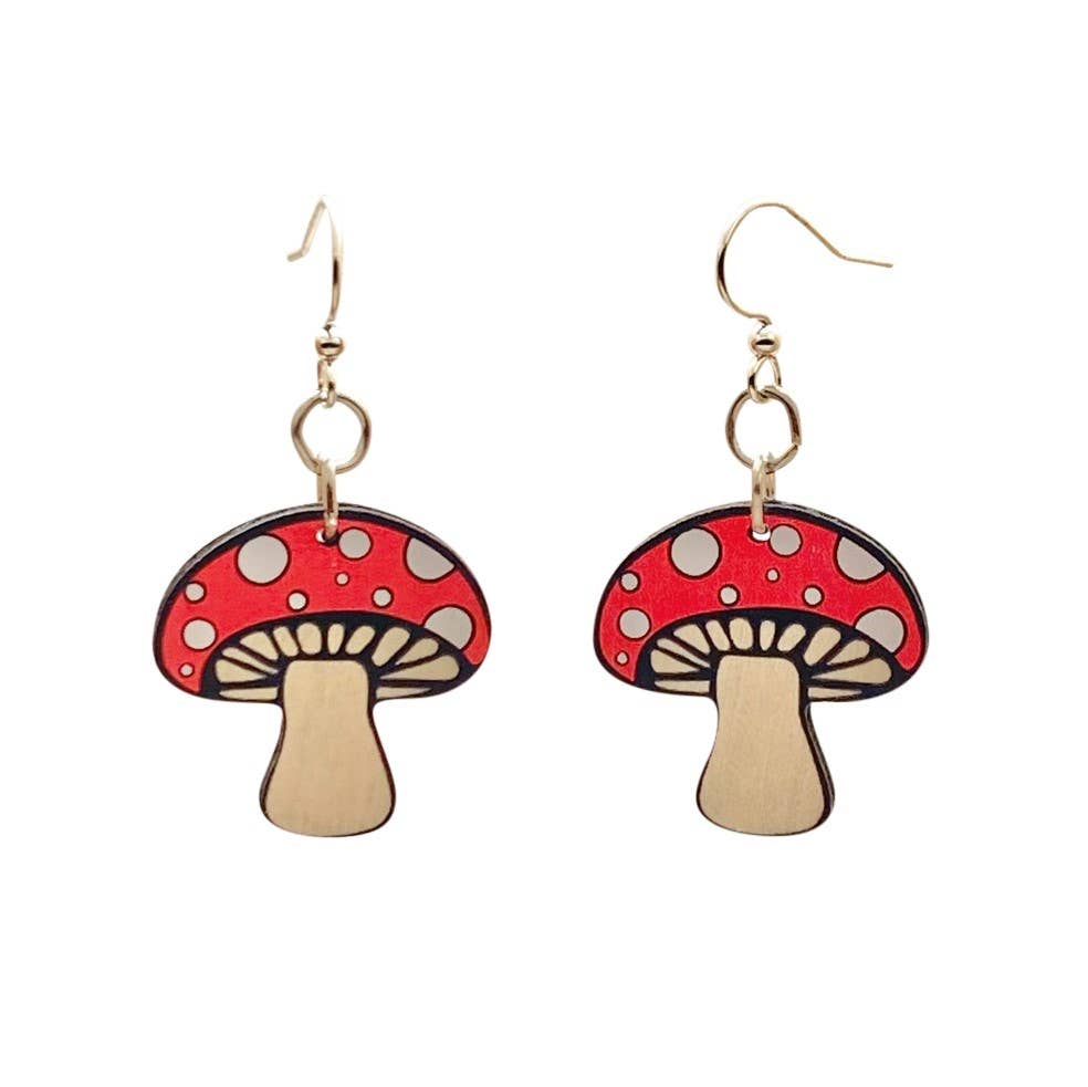 Green Tree Jewelry - Wholesale Dangle Earrings - Mushroom Earrings