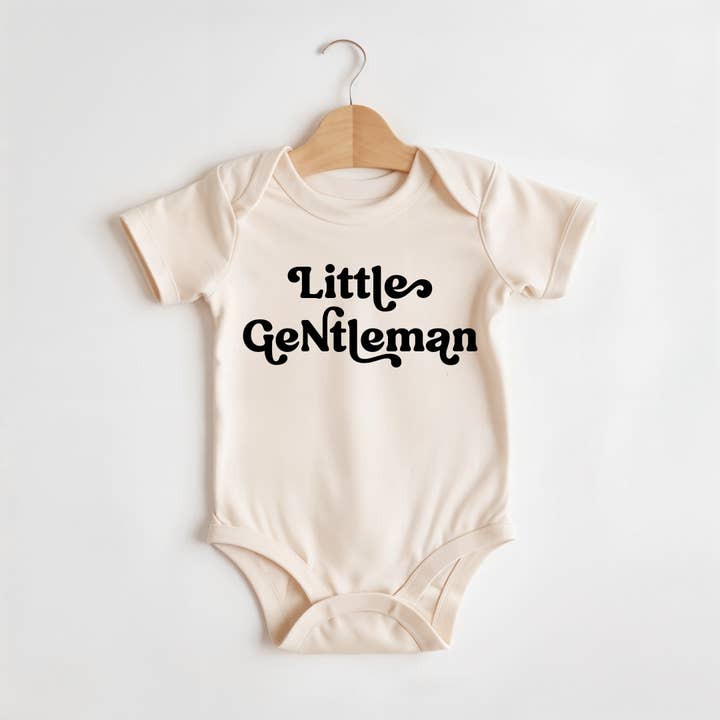 Petit Gentleman | Body ou T-shirt Bébé 100% Coton pour la vente par Wildflowers + Cotton