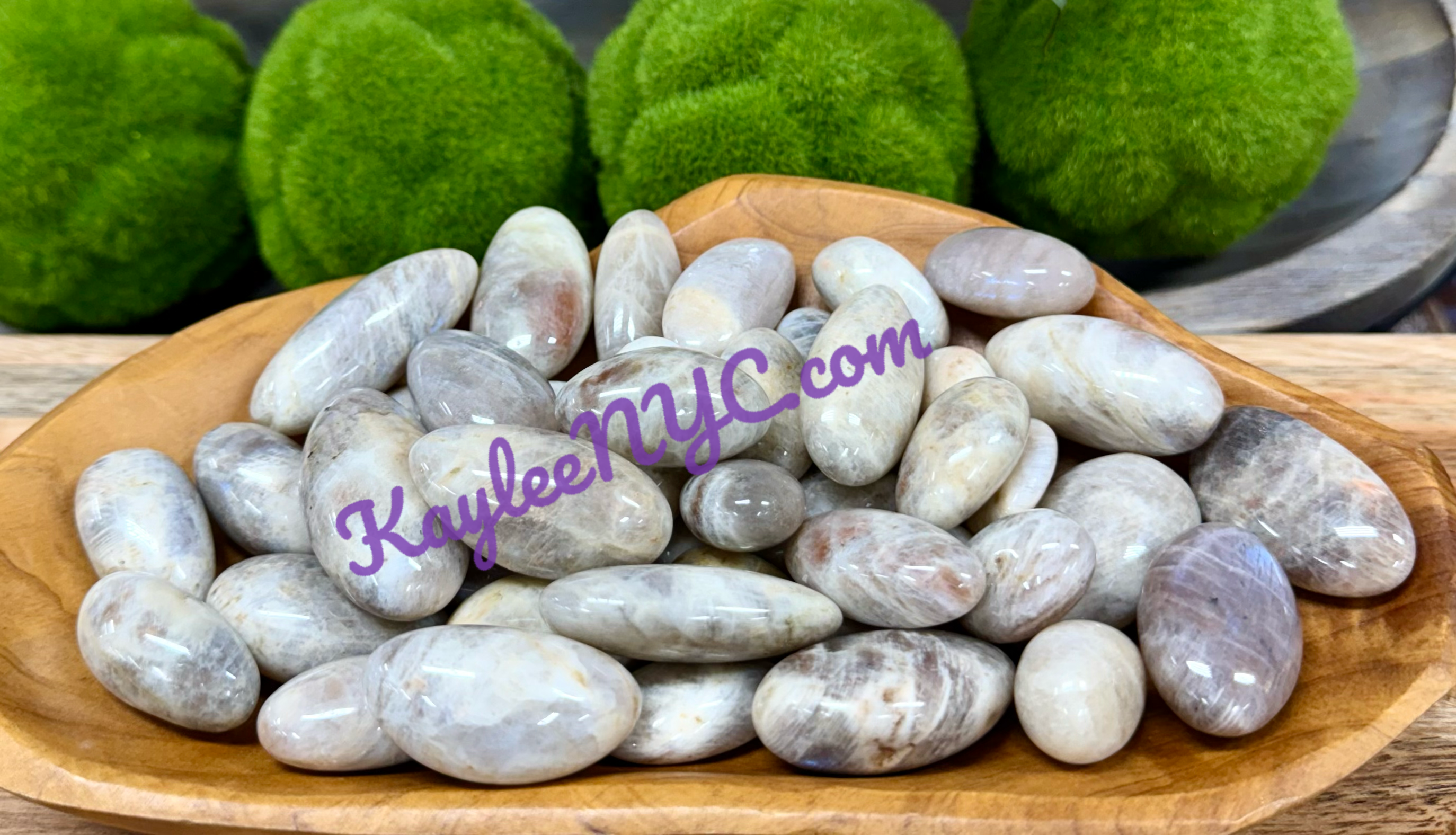 KayleeNYC - Wholesale Spiritual Stone/Crystal - Wholesale Lot 2 Lbs Natural Moonstone Sunstone Tumble2