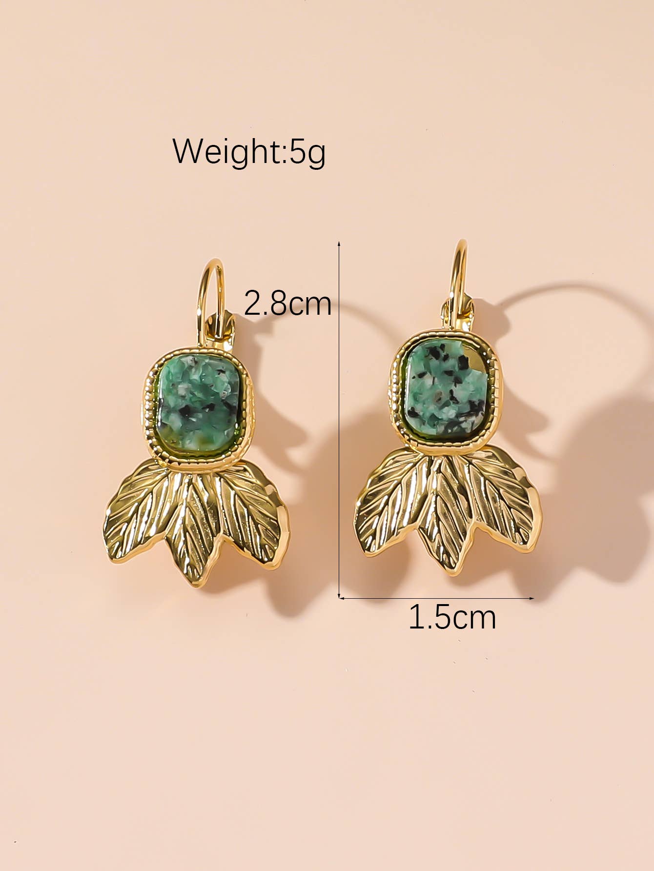 Blossom bijoux - Wholesale Dangle Earrings - 24BOA123 Stainless Steel Sleeper Earrings3