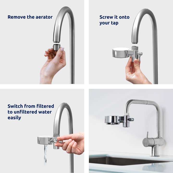 TAPP Water - Wholesale Water Filter - Water Filter EcoPro Compact Chrome Starterpack