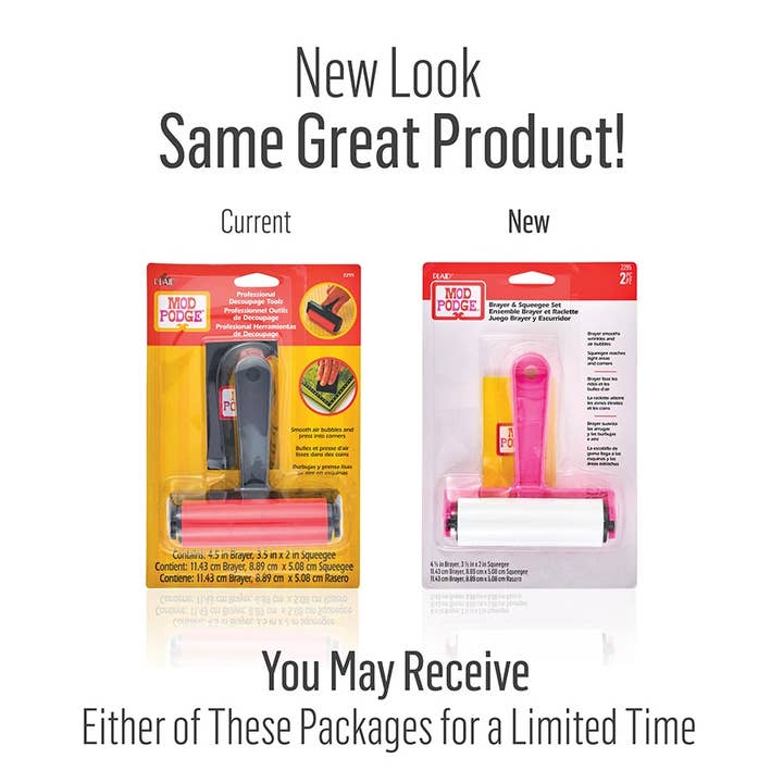 Plaid Crafts - Wholesale Craft Tool - Mod Podge Professional Tool Set - Brayer & Squeegee Set