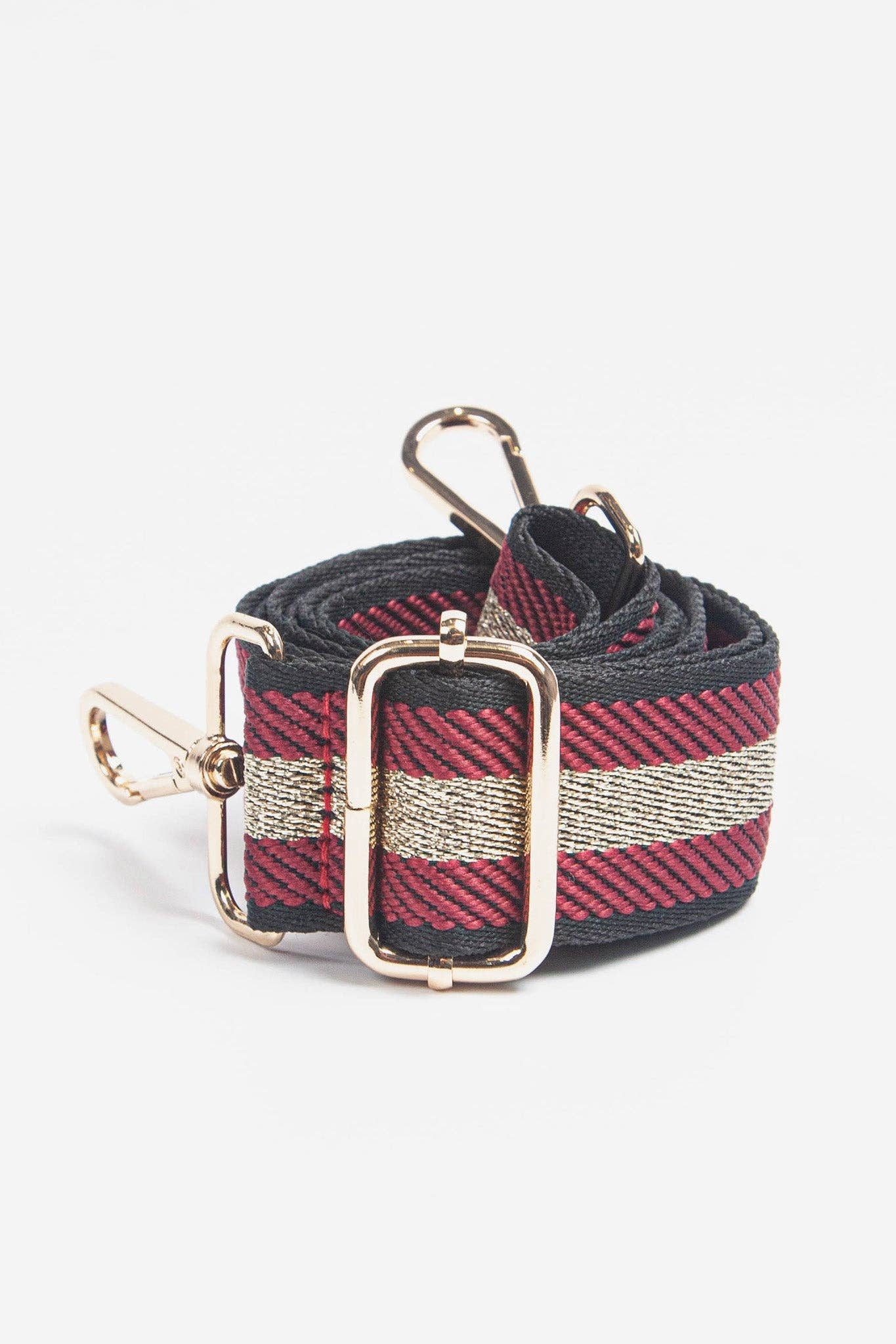 Sarta Accessories - Wholesale Bag Strap - Women's - Berry Bag Strap With Glitter Centre Stripe0