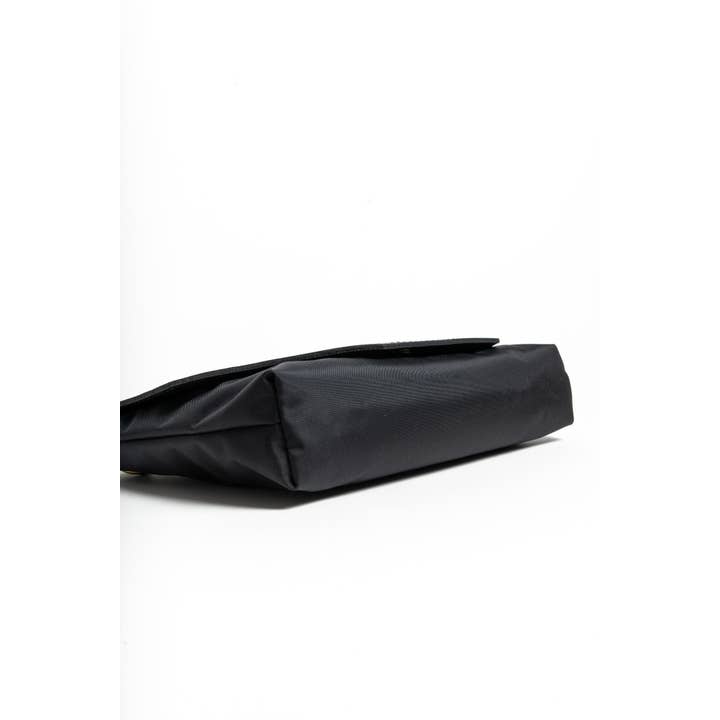 R.Riveter - Wholesale Crossbody Bag - Women's - Patton | Black Nylon + Black Leather