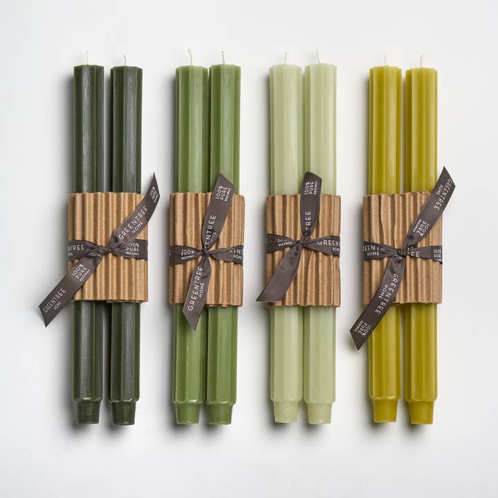 Greentree Home Candle - Wholesale Tapered Candle/Candlestick - 12" Fluted Church Tapers