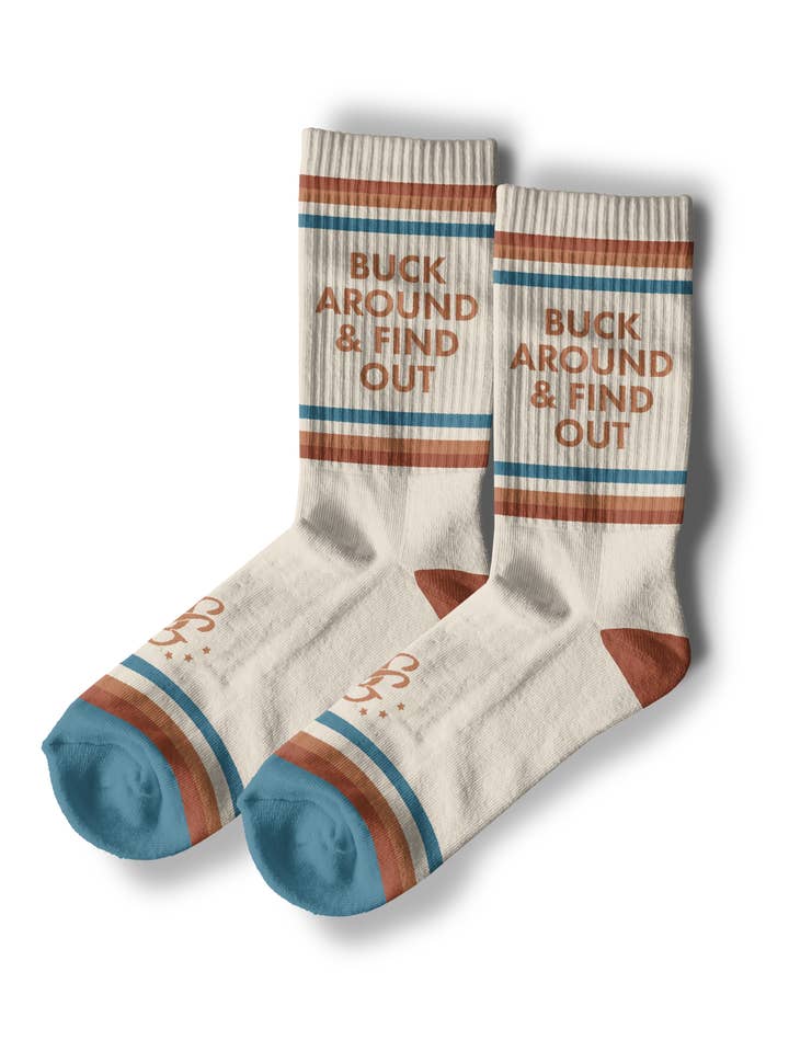 Shop Good - Wholesale Socks - Unisex - Buck Around and Find Out Western Socks