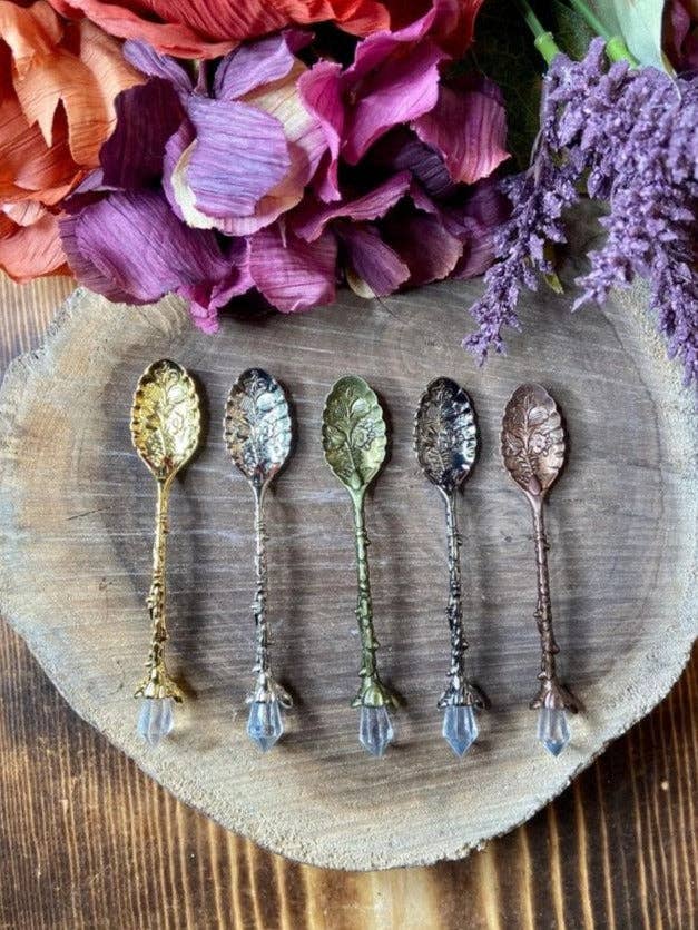 Mini Tea Ritual Spoons for wholesale by Sacred Sisters Apothecary