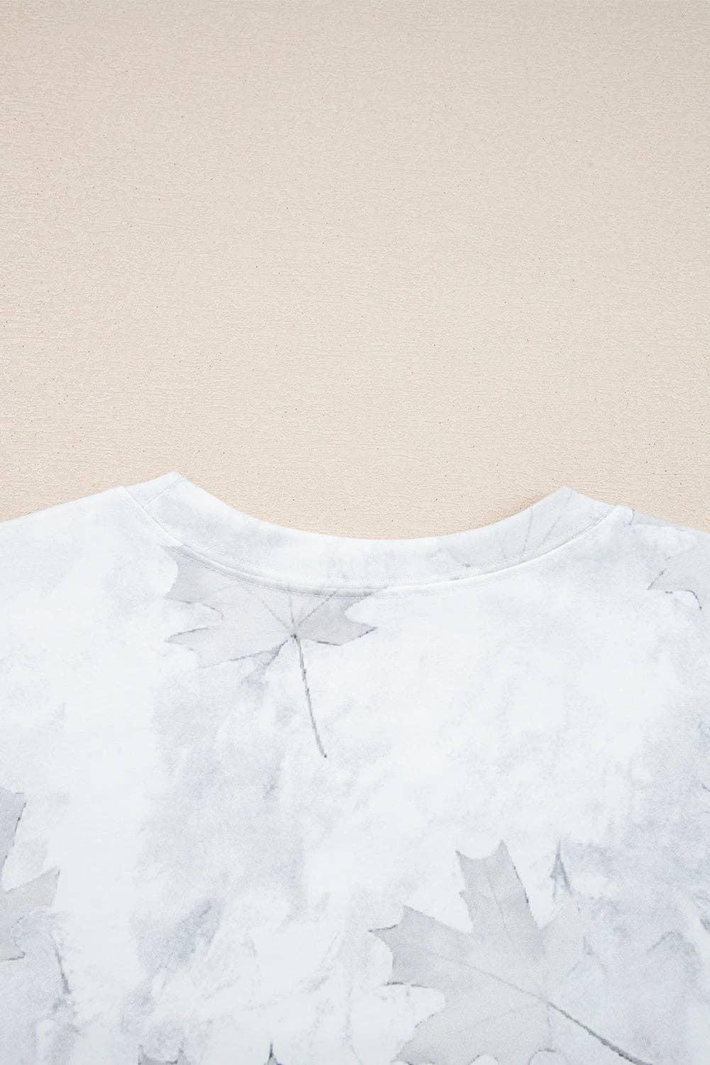 Beige Camo Print Lounge Pullover and Elastic Waist Short Set for wholesale on Faire10