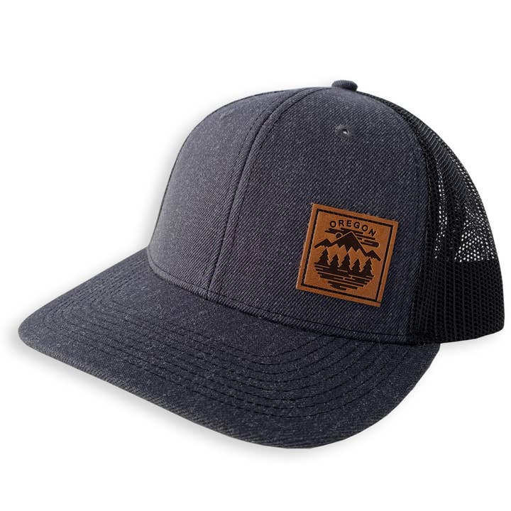 Little Bay Root - Wholesale Trucker Hat - Unisex - Oregon Fifty Mountain Ranges | Curved bill snapback hat4