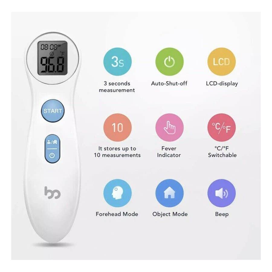 Trio Trading - Wholesale Thermometer - Non Contact Forehead Digital Thermometer Easy Use & Carry2