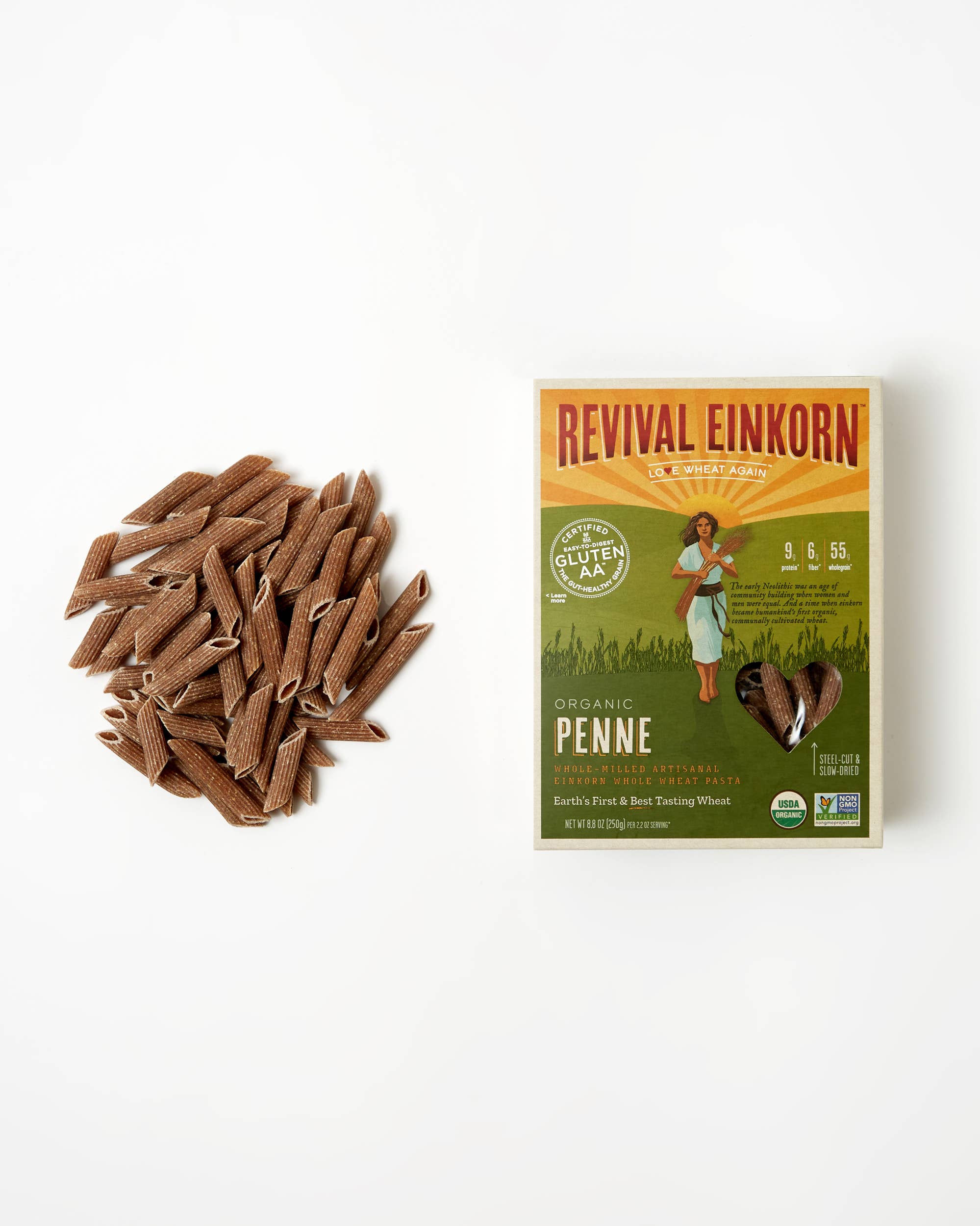 Revival Einkorn - Wholesale Pasta - Organic Einkorn Penne
