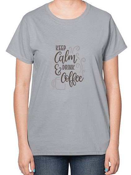 keepcalmanddrinkcoffee 1266# - café - Camiseta de Mujer para venta al por mayor de tshirt unlimited