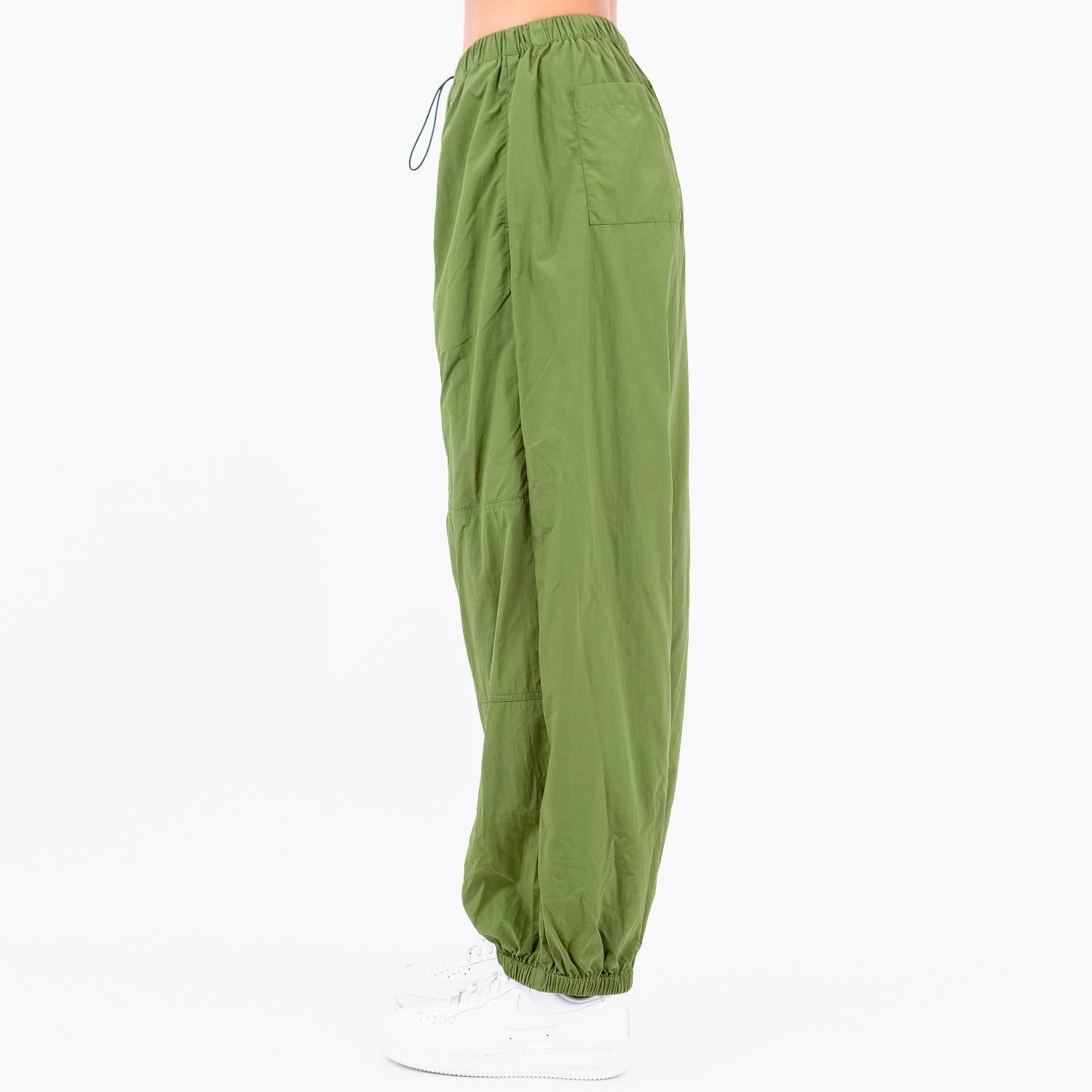 American Bazi - Wholesale Lounge Sweatpants/Joggers - Women's - HIGH WAIST NYLON BALLOON CARGO JOGGERS - RJJ30585NY7