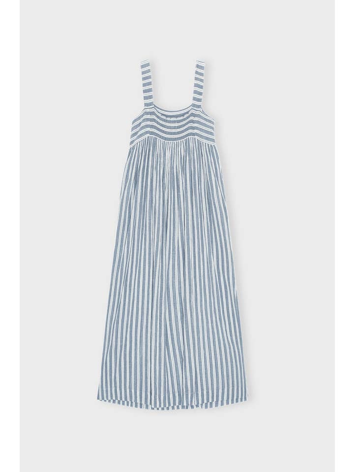 sea blue ecru genuine dress stripe for wholesale on Faire