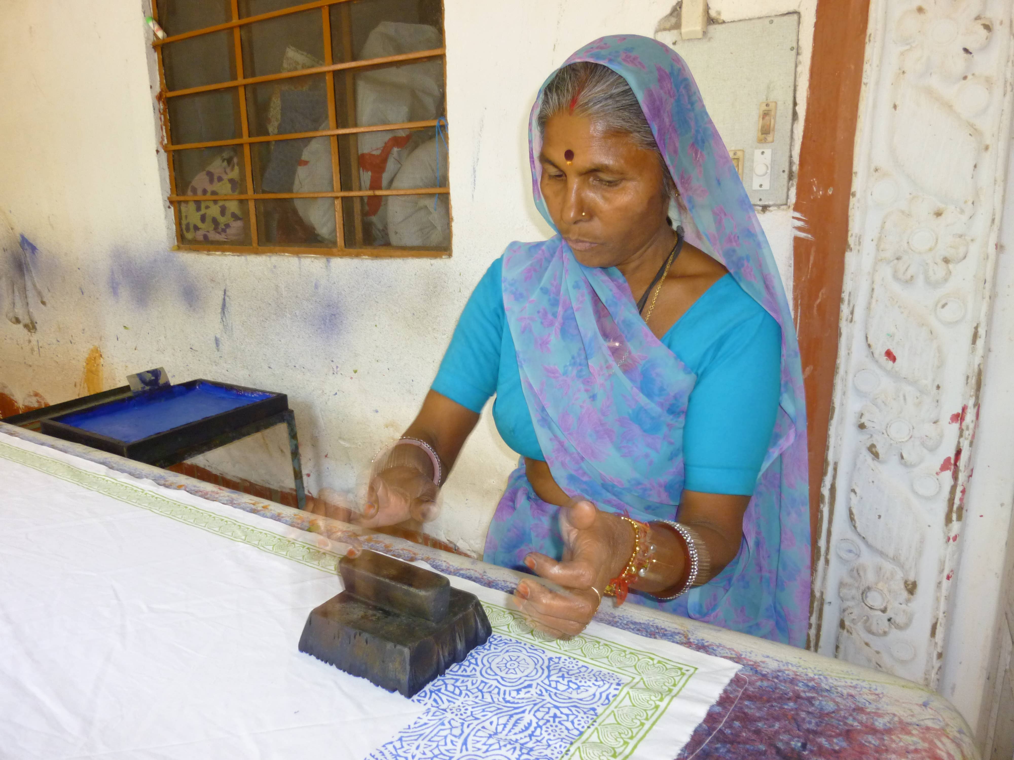 Sustainable Threads - Wholesale Placemat - Cotton Placemats | Spruce Hand Block Printed (set of 4)1