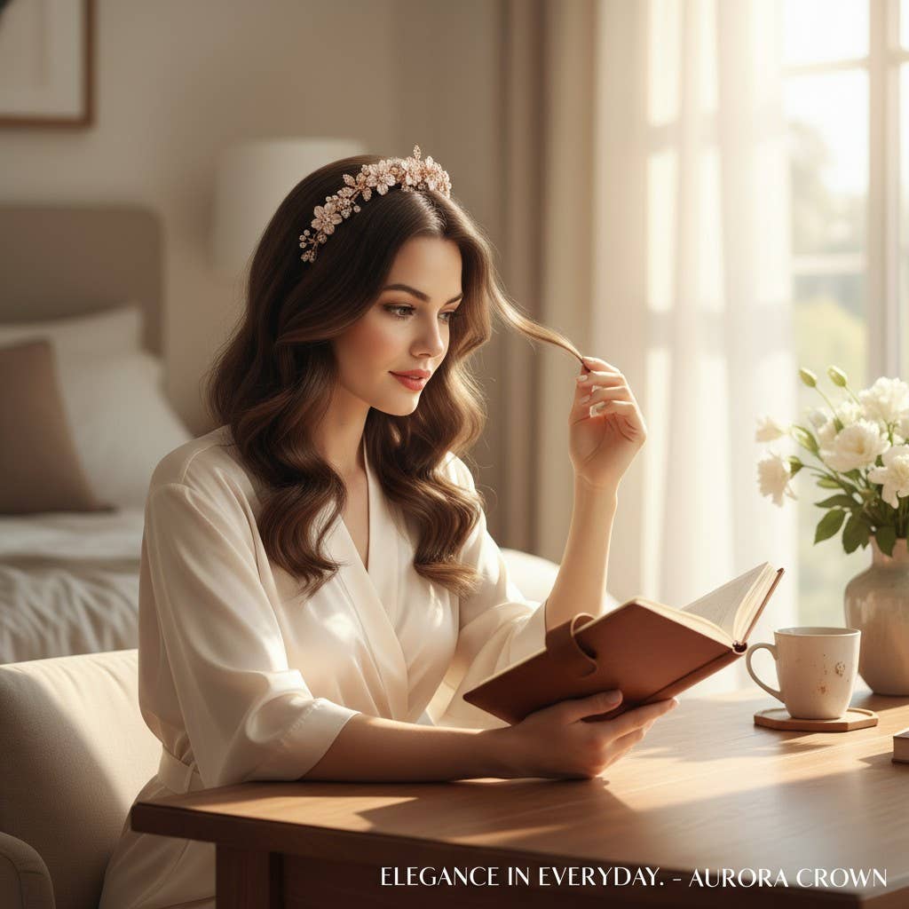 Athena Bridal Jewellery – wholesale Fashion headband – women's – ATHENA - FLORAL ROMANCE EXQUISITE HEADPIECE - PINK HP2275