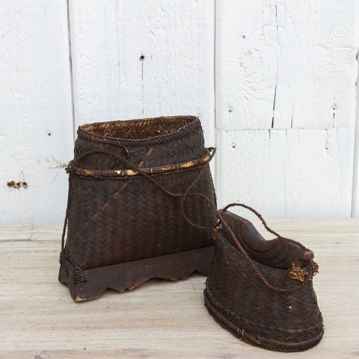 De-cor - Wholesale Basket - Mid 20th Century Thai Tribal Basket3