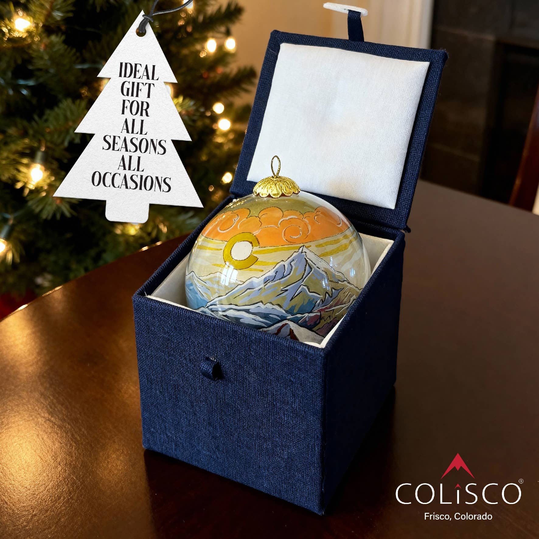 Colisco Wholesale – wholesale Prydnad – Colisco Rocky Mountain Peak Handmålad Glasprydnad5