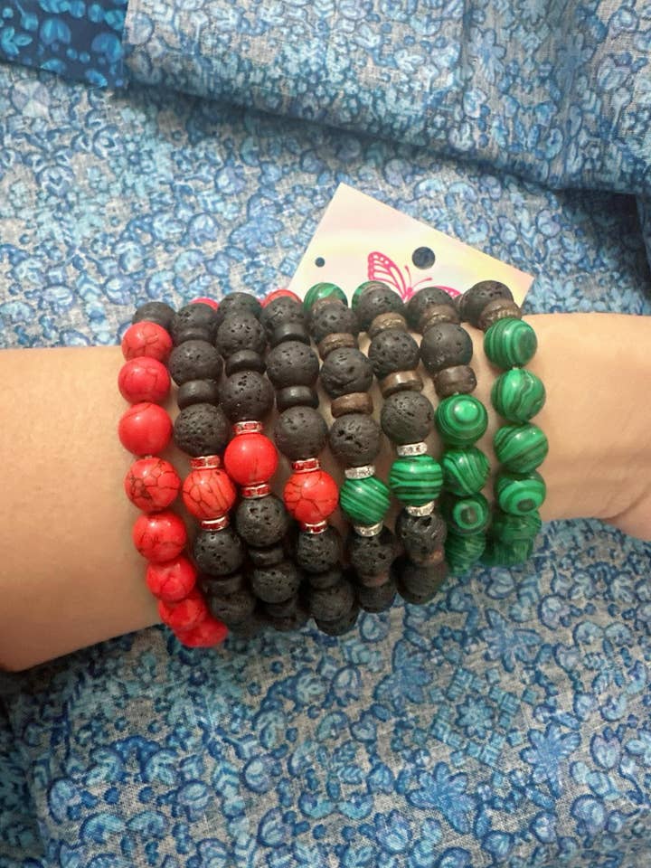 Essential Oil Diffuser/ Aromatherapy Bracelet/ Handmade beaded bracelet for wholesale by Judith's Fashion