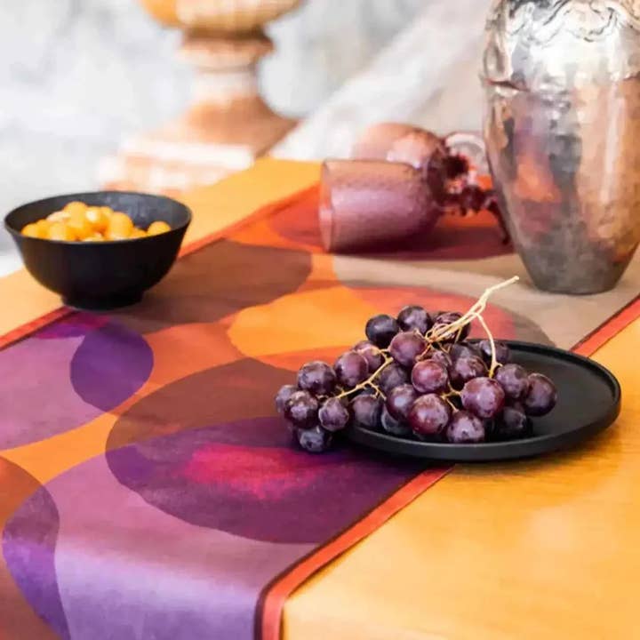 The Napking - Wholesale Table Runner - Linen Runner Bubbles 100% Made in Italy1