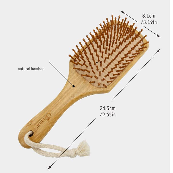 Max-Link Solutions Ltd – wholesale Hårborste/kam – Olnatur stor bambuhårborste, bambu detanglerborste