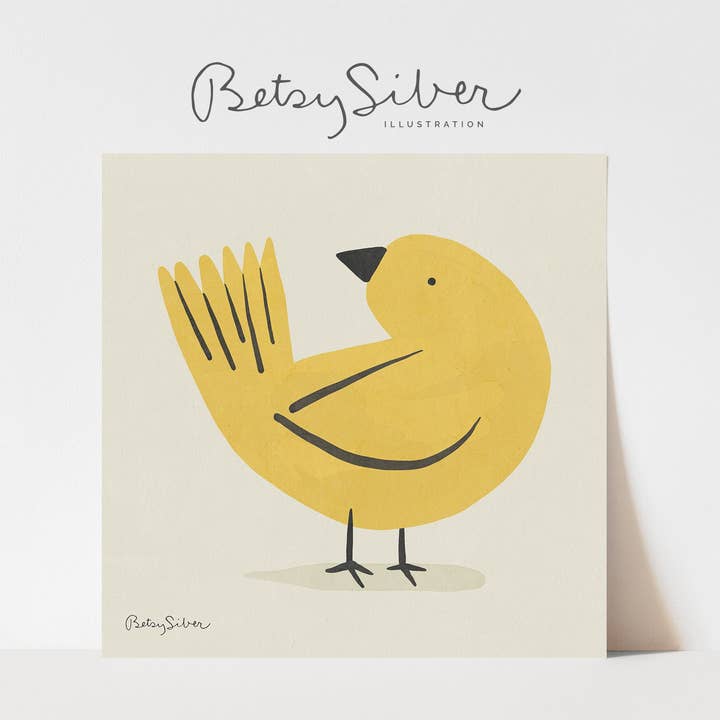 Canary Art Print for wholesale by Betsy Siber, Illustration