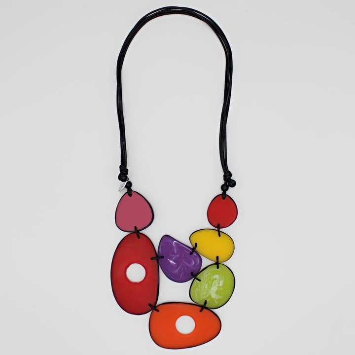 Collier Raven multicolore pour la vente par Sylca Designs