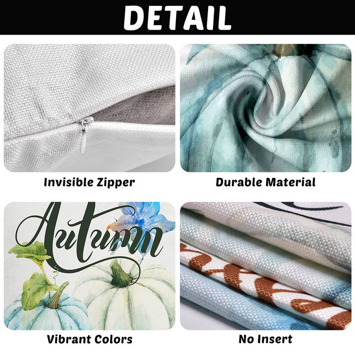 Fun Little Toys - Wholesale Throw Pillow Cover - 4PCS Fall Thanksgiving Pumpkin Pillow Cover2