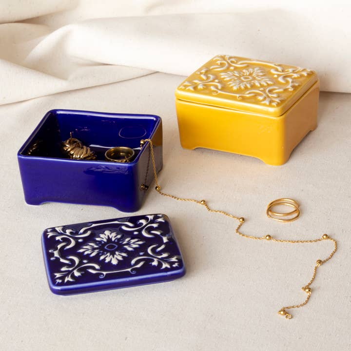 Companhia Atlântica - Wholesale Jewelry Box/Organizer - Ceramic Tile Jewelry Box7